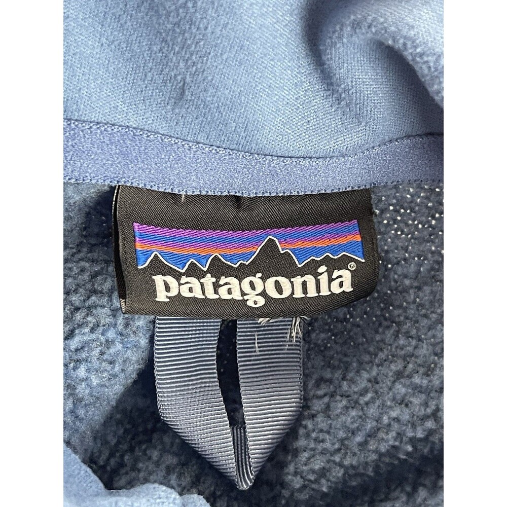 Patagonia Women's Large Better Sweater 1/4 Zip Barnacle Blue Pullover Fleece - Picture 7 of 9